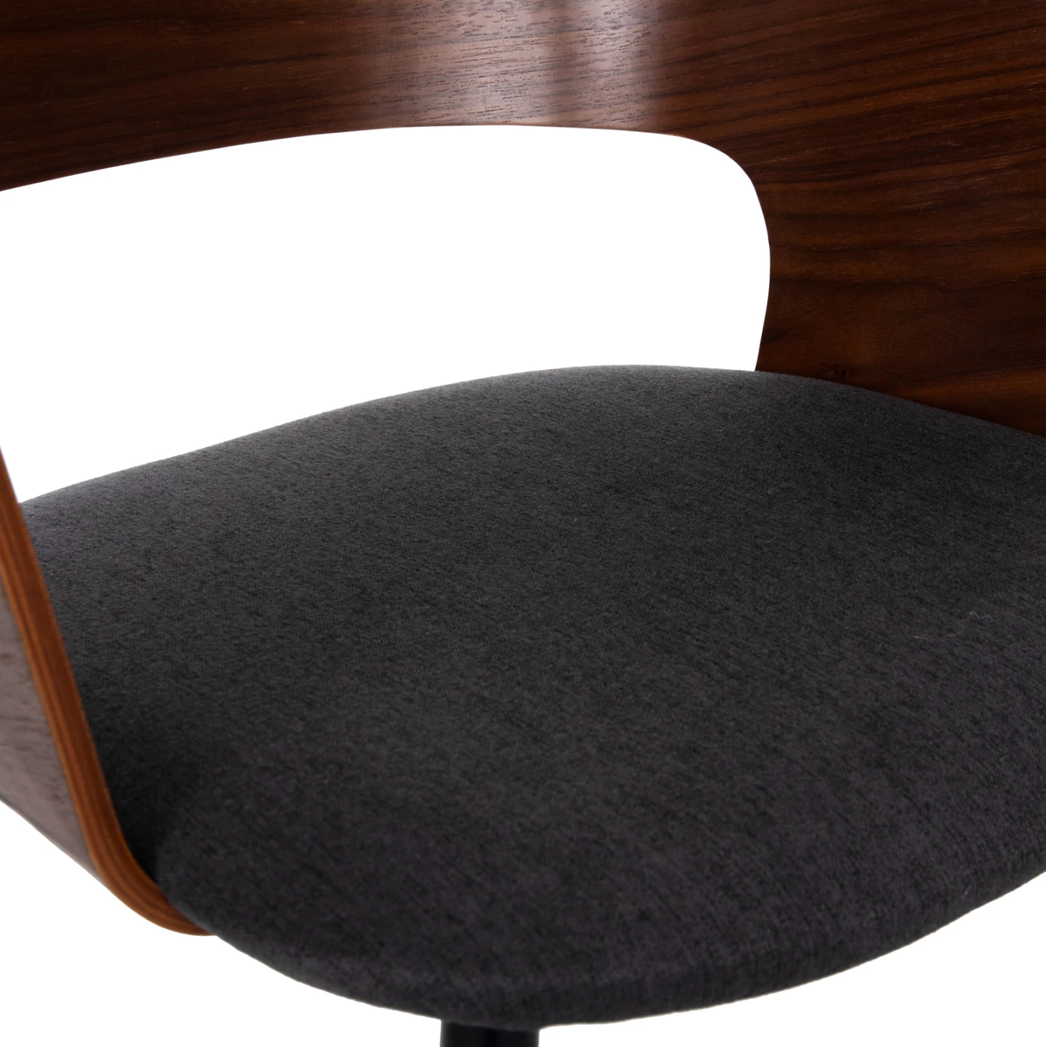 Karrige ngrënieje VELP FH9616.04 dru ngjyrë arre-gri pëlhurë-këmbë metali të zeza 55,5x50x79Hcm., set prej 2 copë