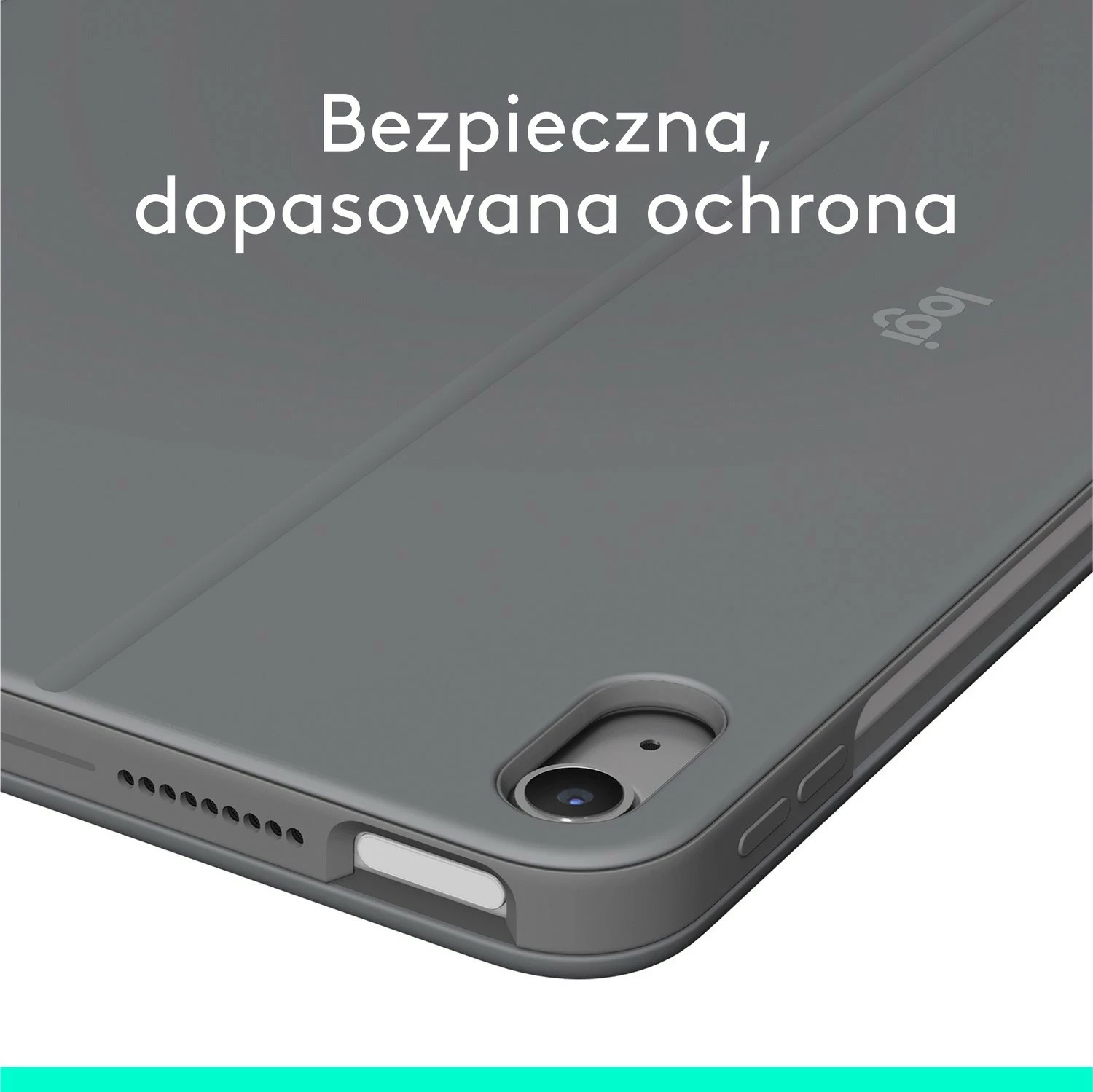 Mbështjellës me tastierë Logitech Combo Touch për iPad Air 11" M2 Oxford Szary US