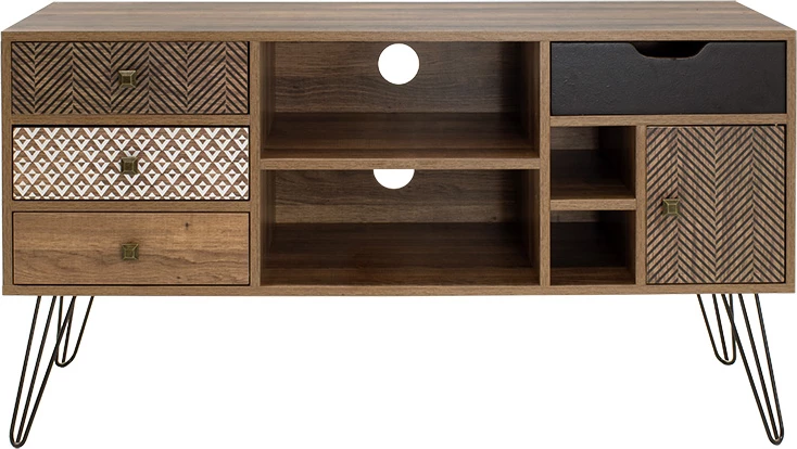 Njësi TV Boho ngjyrë arre 120x39x64cm