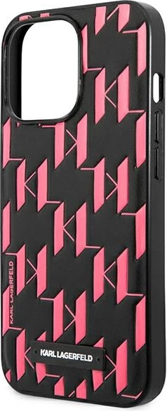 Mbështjellës Karl Lagerfeld Monogram Plaque për iPhone 13 Pro Max 6.7", Rozë
