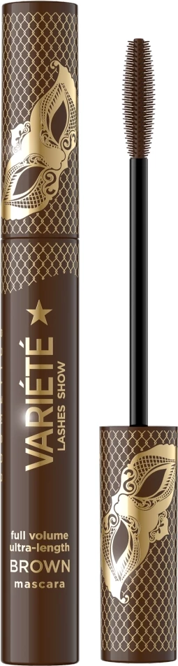 Mascara për femra Eveline Cosmetics Variety Volumizing and Lengthening kafe 10ml