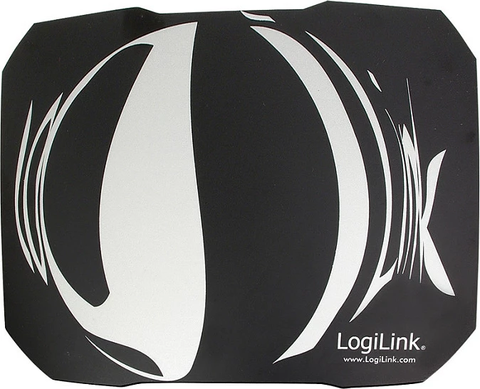 Mauspad LogiLink Q1 Mate Gaming, Teflon-PVC, zi/bardhë