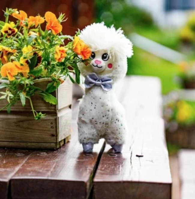 Lodër pelushi alpaka InnoGio InnoGIO Alpaca 30 cm, gri