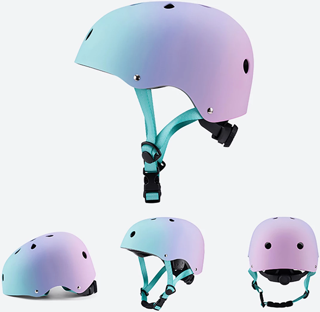 Helmetë BMX/skuter Wozinsky HT-38GRM, M (54-58 cm), rregullim 360°, polikarbonat + EPS, gradient rozë