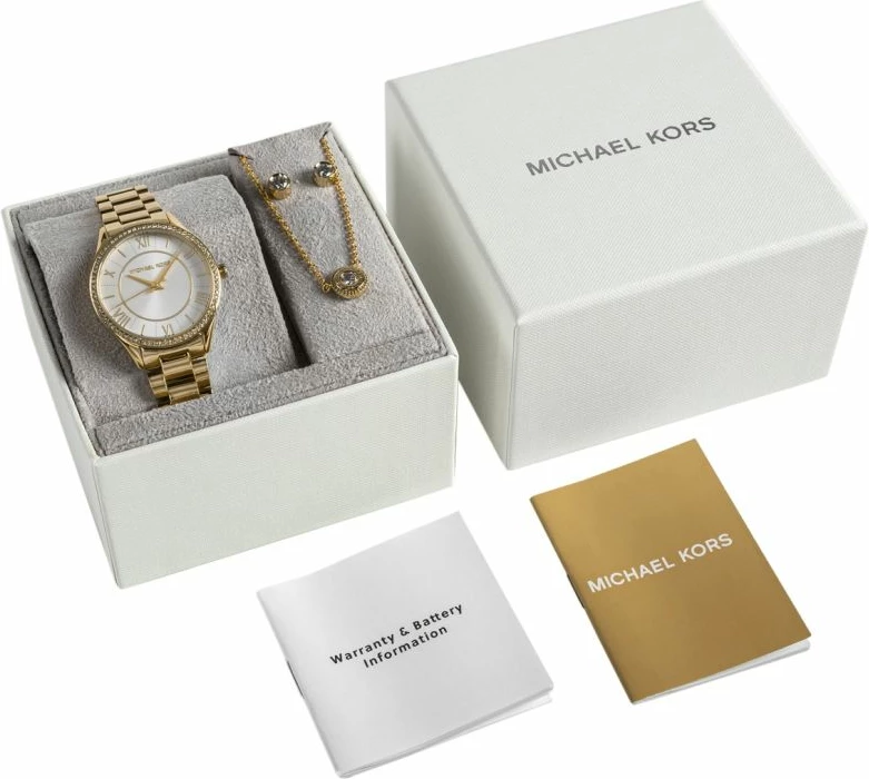 Orë dore set për femra Michael Kors, ari