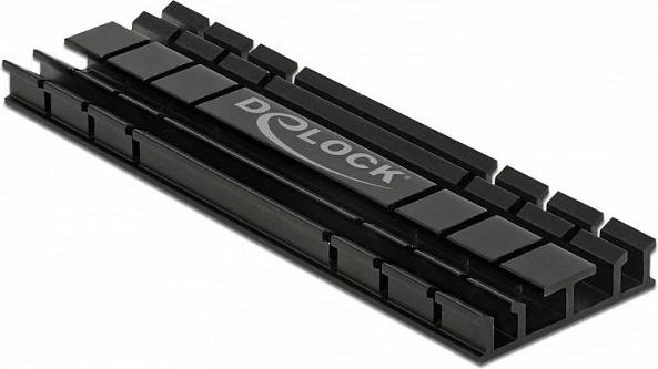 Ftohës për SSD M.2 DeLOCK 18285, alumin, 70 x 22 x 5.2 mm, i zi