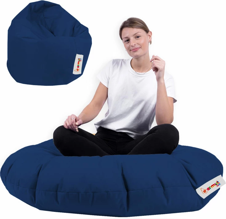 Puf kopshti, ngjyrë e kaltër e errët, Iyzi 100, Atelier del Sofa