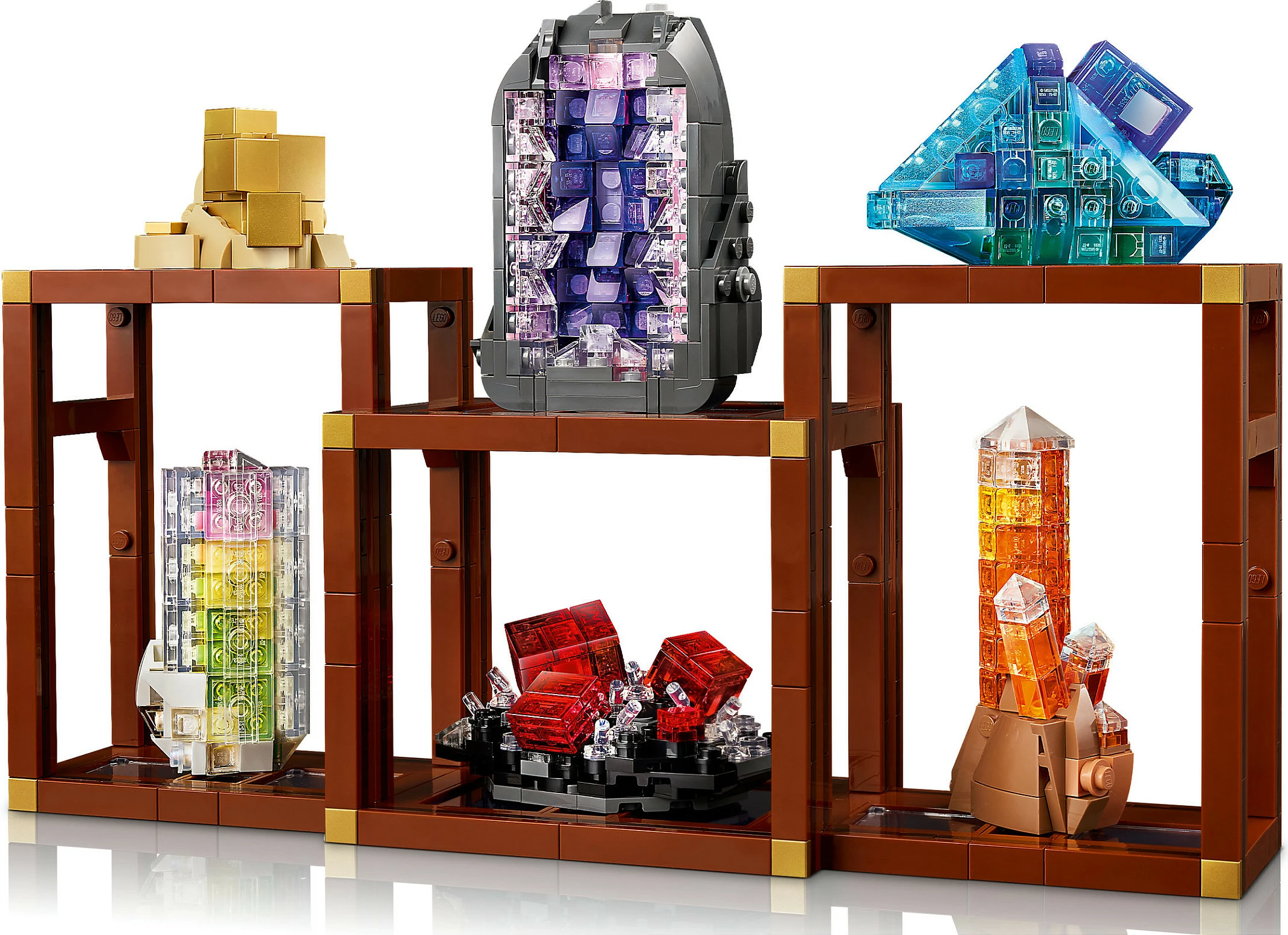 Set LEGO Ideas Mineral Collection 21362, 880 copë, 18+, shumëngjyrësh