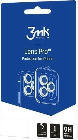 Xham mbrojtës 3mk Lens Protection Pro Silver per iPhone 15 Pro, argjend