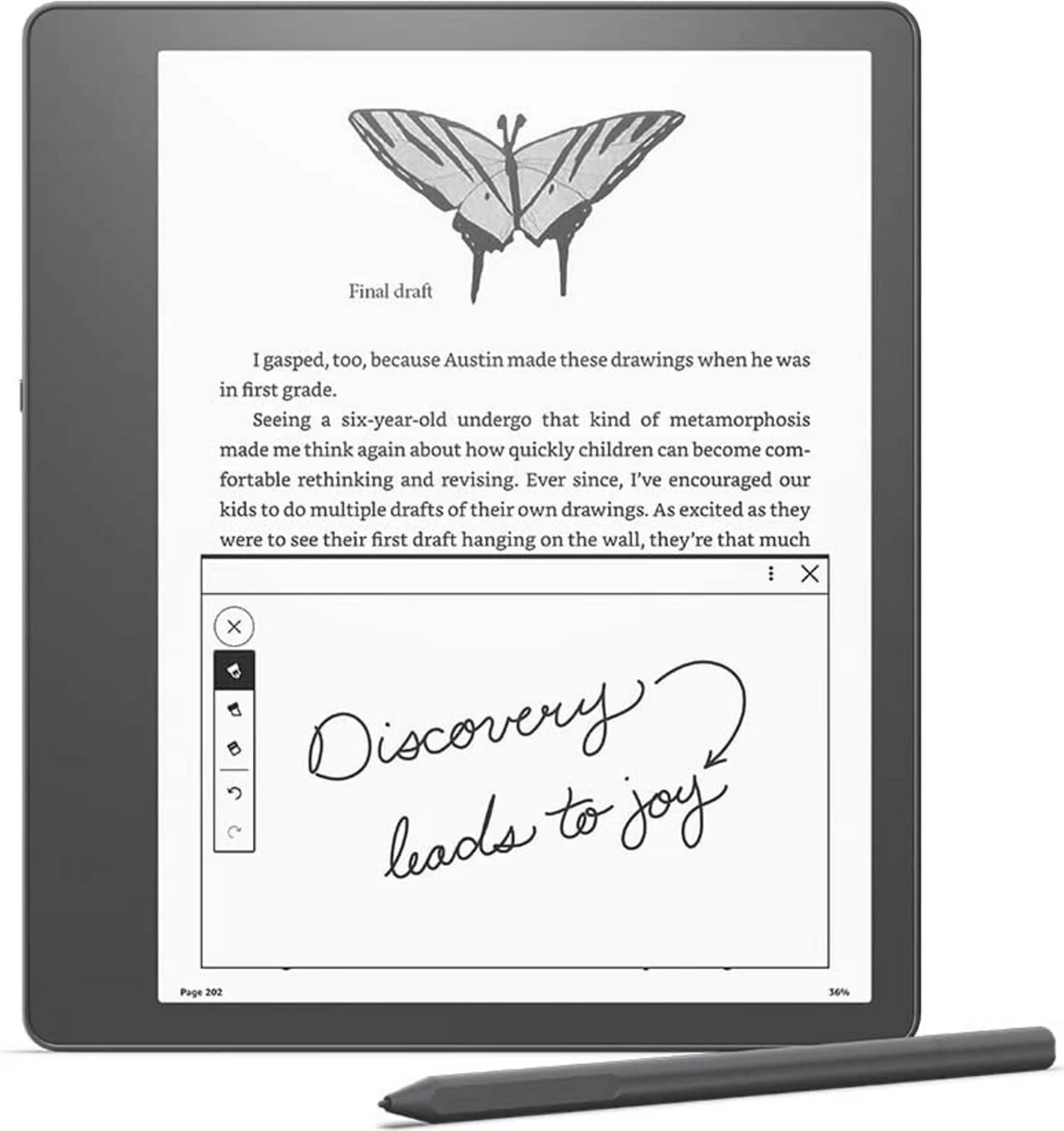 Lexues eBook Amazon Kindle Scribe Gen.1 2022 B09BS5XWNS anthrazit