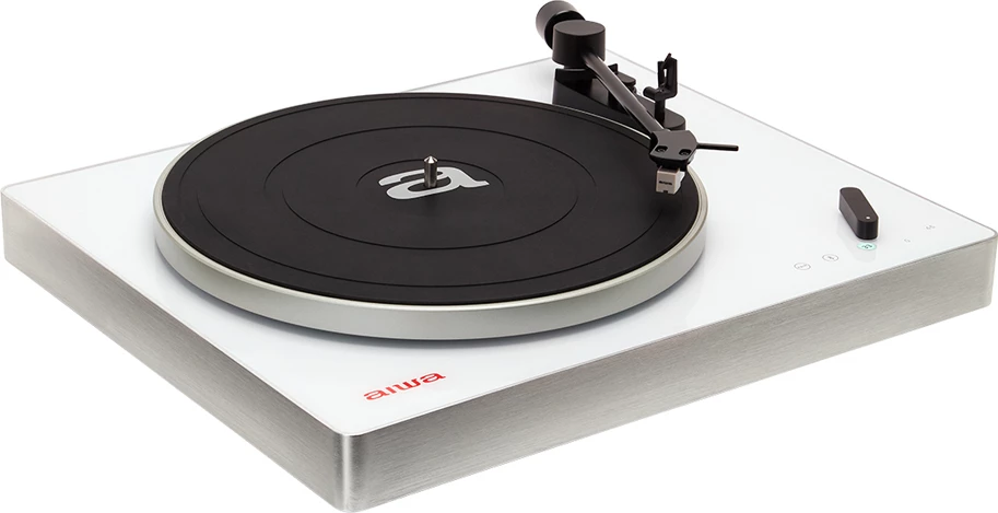 Gramafon Aiwa APX-680BT/WT, Bluetooth, USB për regjistrim, 33 1/3 & 45 RPM, belt-drive, i bardhë