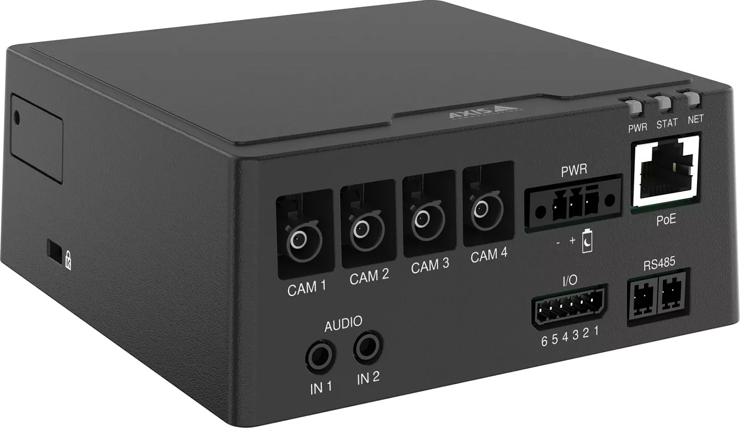 Njësi bazë Axis F9114-R MK II, 4-kanale, Gigabit Ethernet/PoE, e zezë