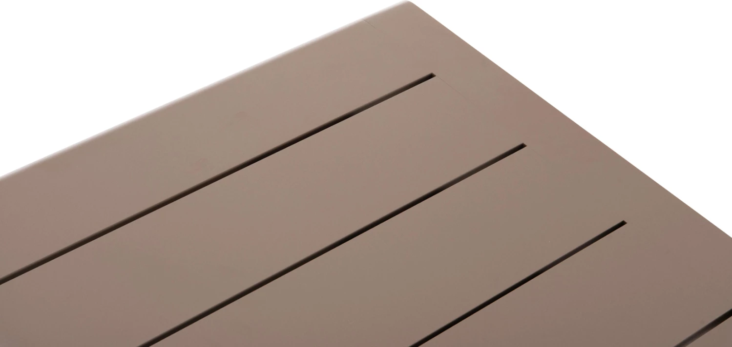 Tavolinë qendrore drejtkëndore DECCARD CD6463.02, alumin bezhë, 140x75x40cm