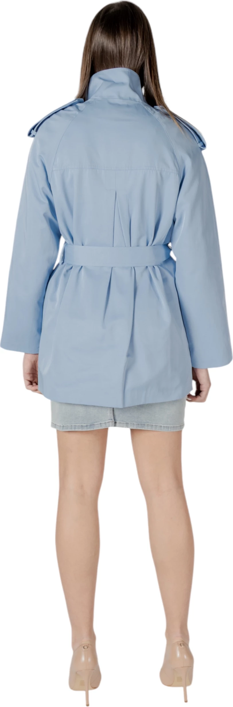 Pallto trench për femra Morgan De Toi 251-GLINE, kaltër e zbehtë [Ngjyra: 34]