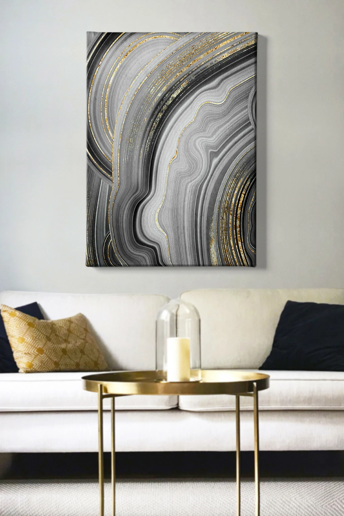 Pikturë dekorative në kanavacë, shumëngjyrëshe, 70x100cm, kornizë druri