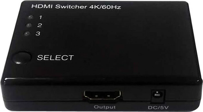 Switch HDMI ROLINE 14013575, 4K 3840x2160, 5V/1A, i zi