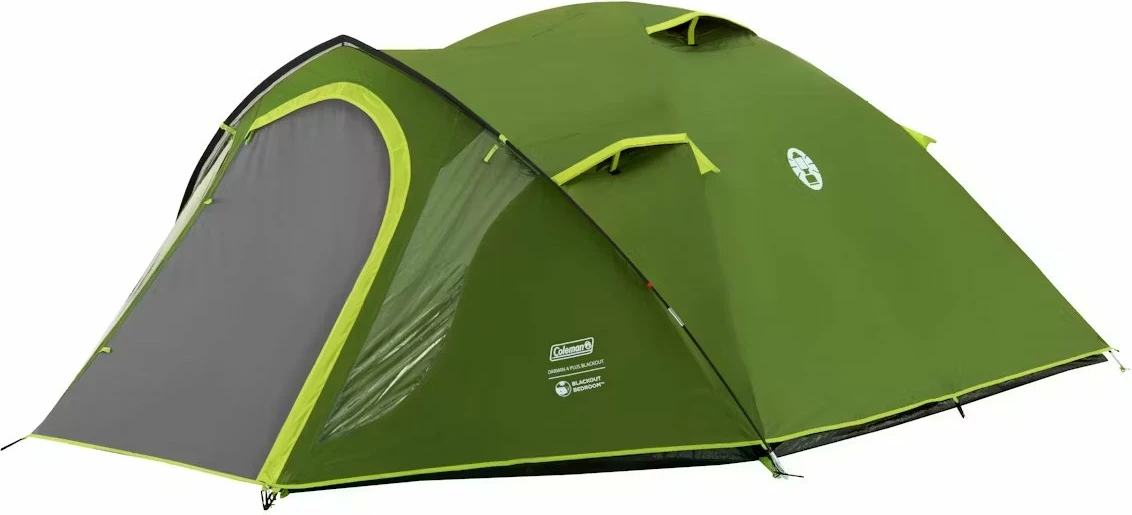 Çadër kampingu Coleman Darwin 4 Plus BlackOut, 4-personëshe, dy-shtresore, 4500 mm, jeshile