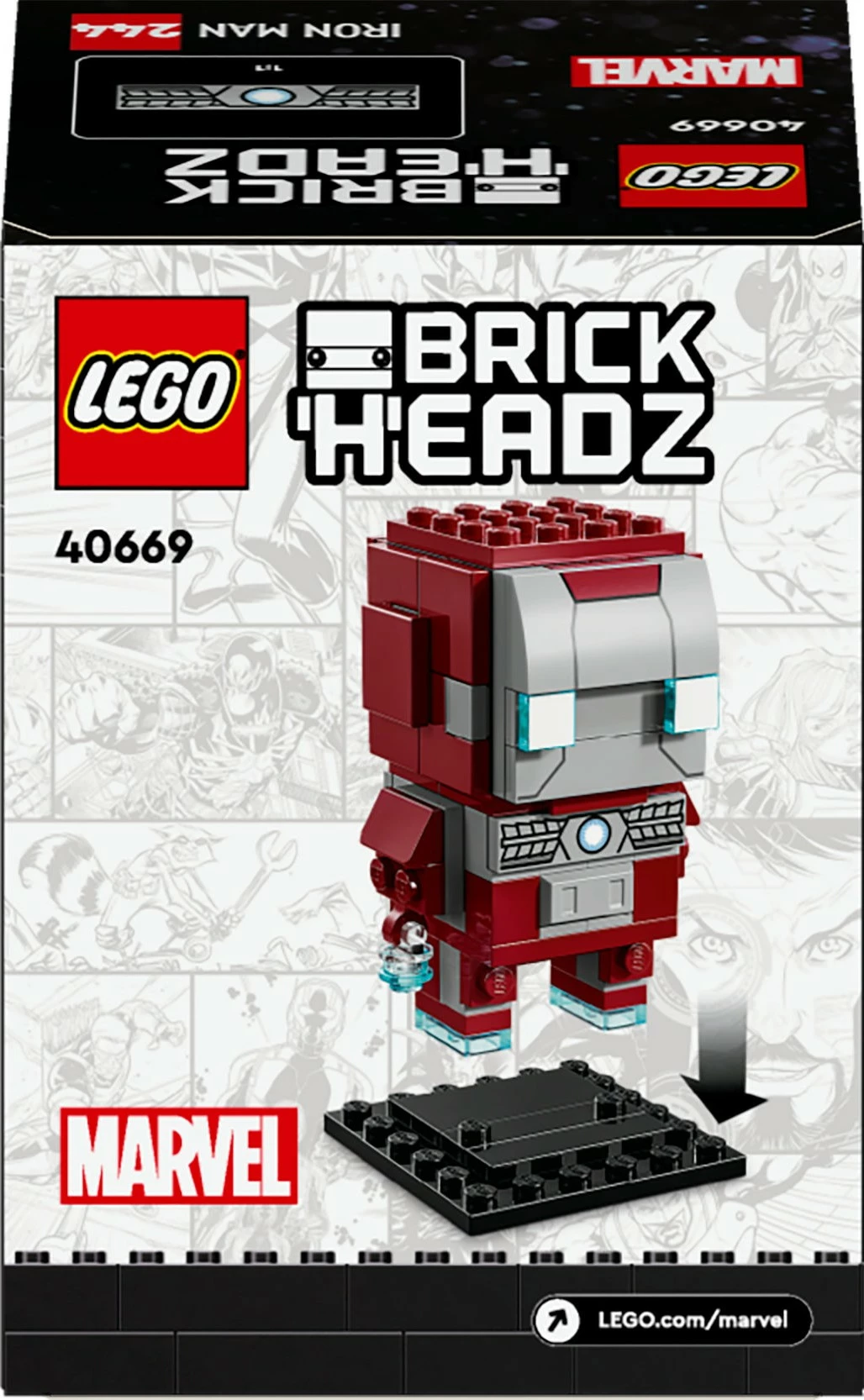 Set ndërtimi LEGO BrickHeadz Iron Man MK5, 101 pjesë, shumëngjyrësh
