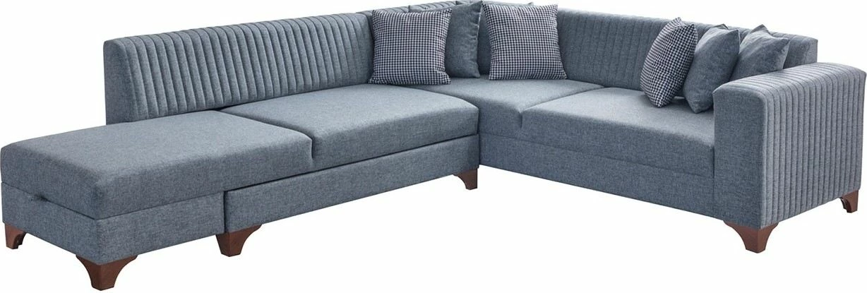 Kënd-sofë krevate, Atelier del Sofa, West Left, ngjyrë gri