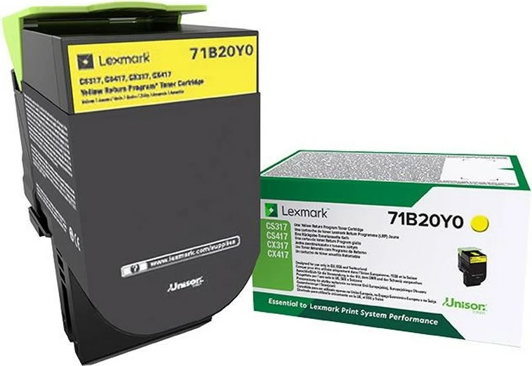 Toner Lexmark 71B20YO, yellow, për CS317 CX317 CS417 CX417 CS517 CX517