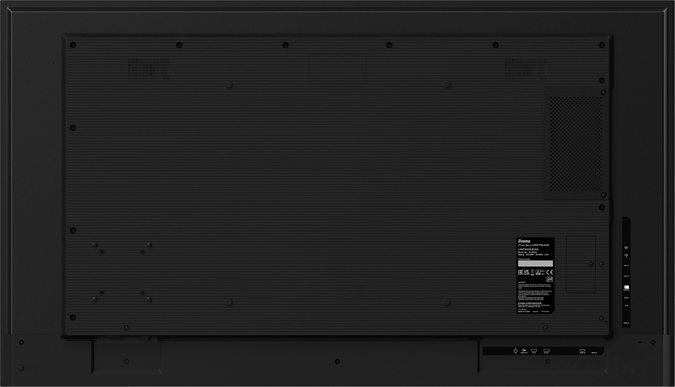 Panel digjital iiyama LH5575UHS-B1AG, 55", 4K UHD, Wi-Fi, 24/7