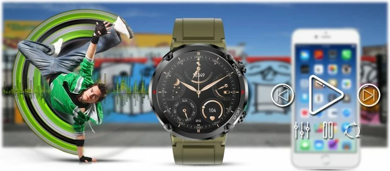 Smartwatch Gravity për të gjithë, e zezë