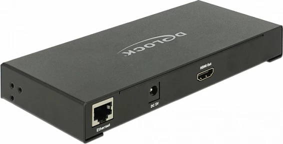 Konvertues video DeLOCK 87732, 4 hyrje në 1 HDMI, 4K, Metal, i zi