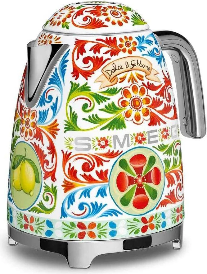 Ibrik elektrik Smeg x Dolce&Gabbana KLF03DGEU 1.7L 2400W, multicolor