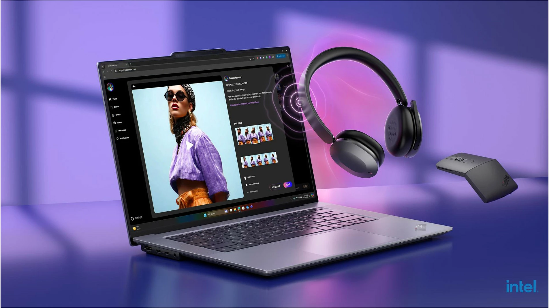 Laptop Lenovo ThinkPad X9-15p G1, Intel Core Ultra X7 358H, 32GB RAM Memorje, 1TB SSD, 15.3" Touch, Windows 11 Pro, Gri