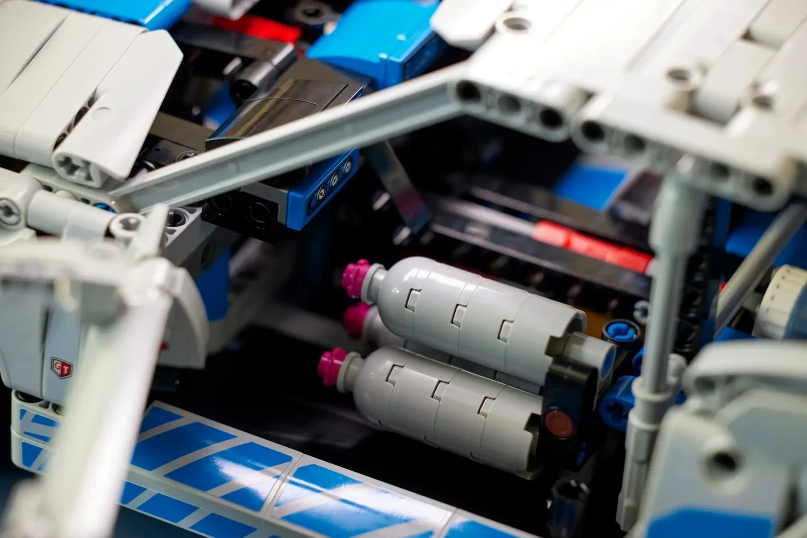 Set LEGO Technic Nissan Skyline GT-R (R34) 2 Fast 2 Furious, 42210, për të rritur, Gri/Kaltër