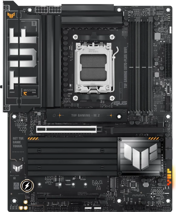 Pllakë amë ASUS TUF Gaming X870-Plus WiFi, AM5, ATX, DDR5, WiFi 7, 2.5GbE, e zezë