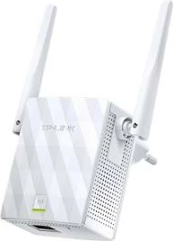 zmadhues Wi‑Fi / pikë aksesi, TP-Link TL-WA855RE, me dy antena të jashtme, montim në prizë, e bardhë