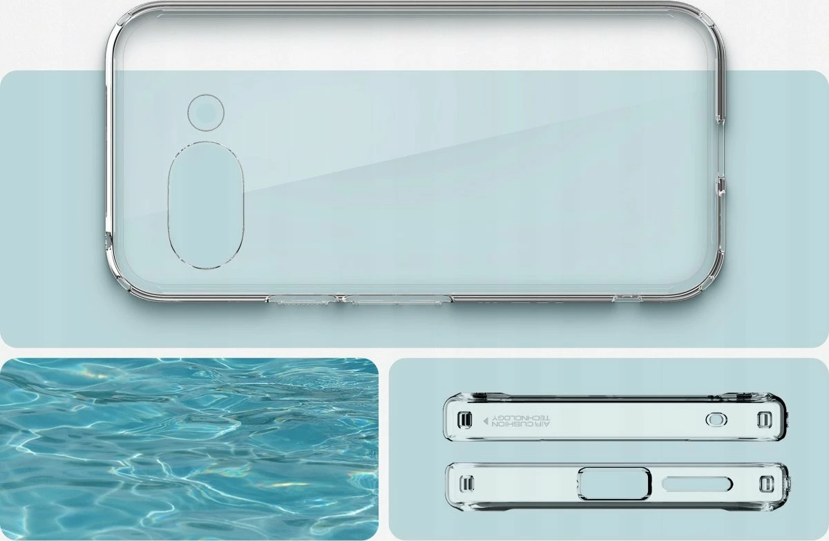 Mbështjellës Spigen Ultra Hybrid ACS09042 për Google Pixel 9a, mbrojtje Mil-Grade, kompatibil me karikim wireless, transparent