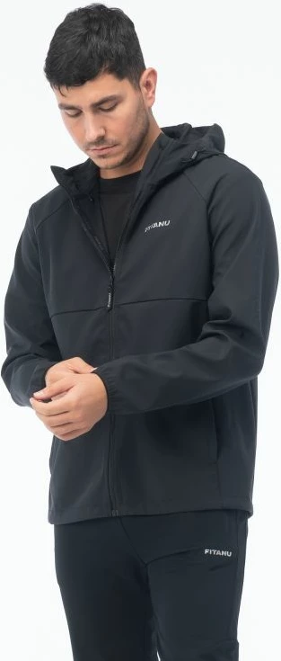 Jakne softshell për meshkuj Fitanu FARISE, e zezë