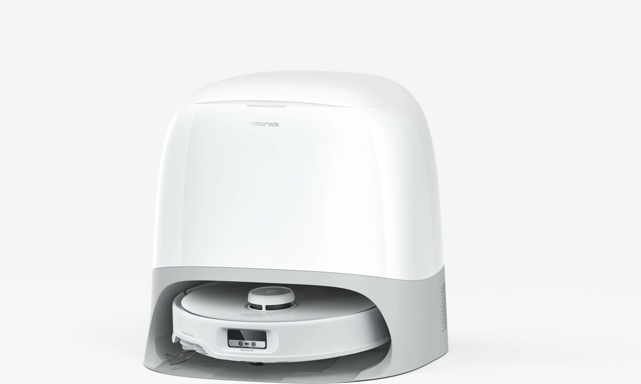 Robot fshesë Roborock Q Revo Curv, 0.325L, 2.5L bazë, i bardhë
