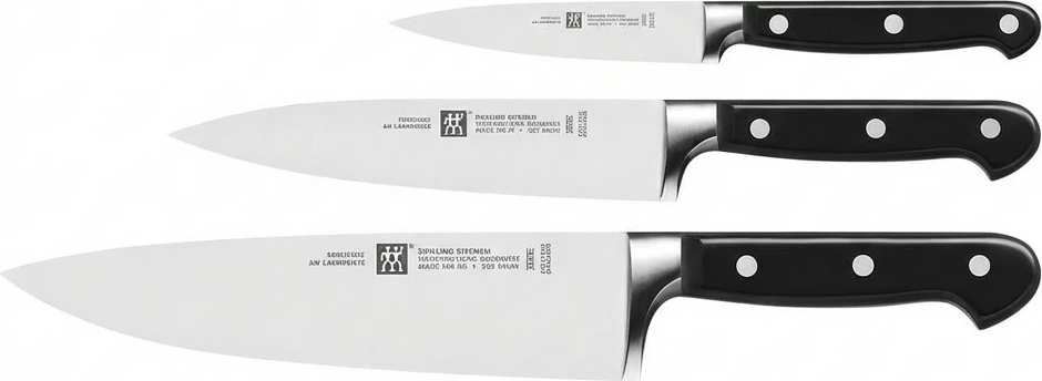 Set thikash kuzhine Zwilling Professional S, 3 copë, dorezë e zezë