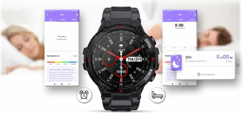 Smartwatch Gravity për të gjithë, e zezë