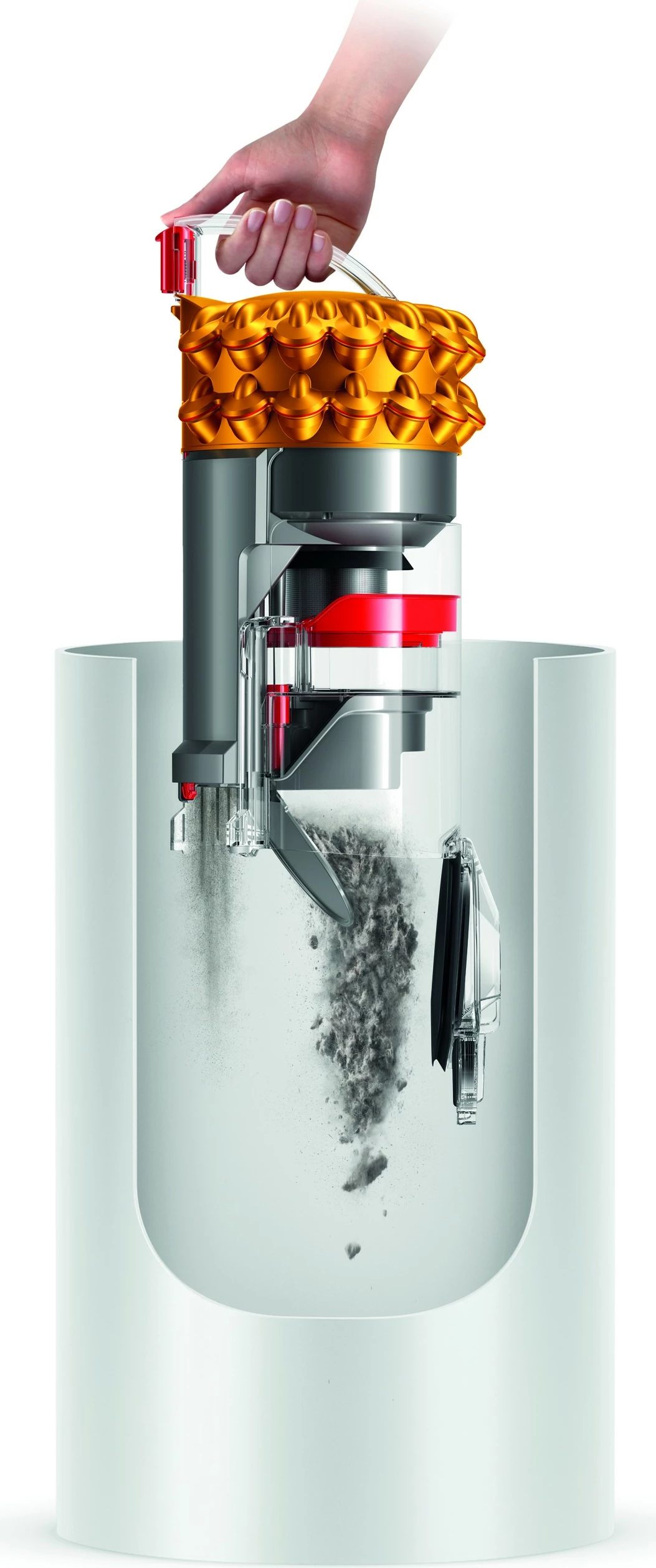 Fshesë me korrent Dyson Cinetic Big Ball Multi Floor 2, 700W, pa qese, gri/verdhe
