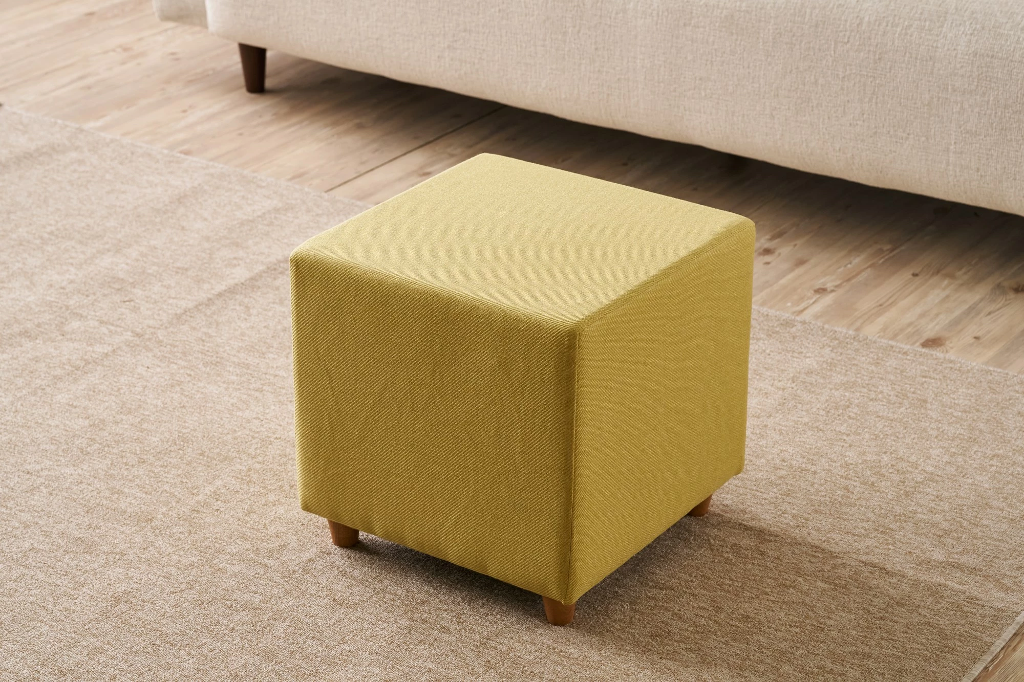 Puf Atelier del Sofa, ngjyrë e verdhë, Olimpos