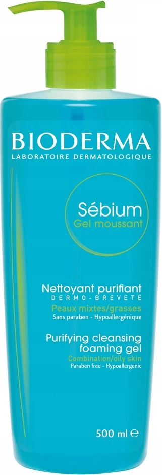 Xhel pastrues fytyre Bioderma Sebium Gel Moussant për femra 500ml
