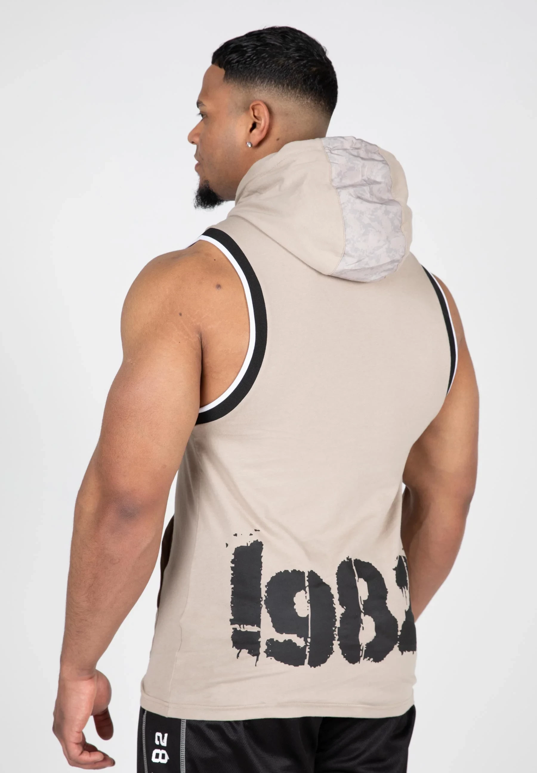 Loretto Hooded Tank Top - Beige [Madhësia: M]