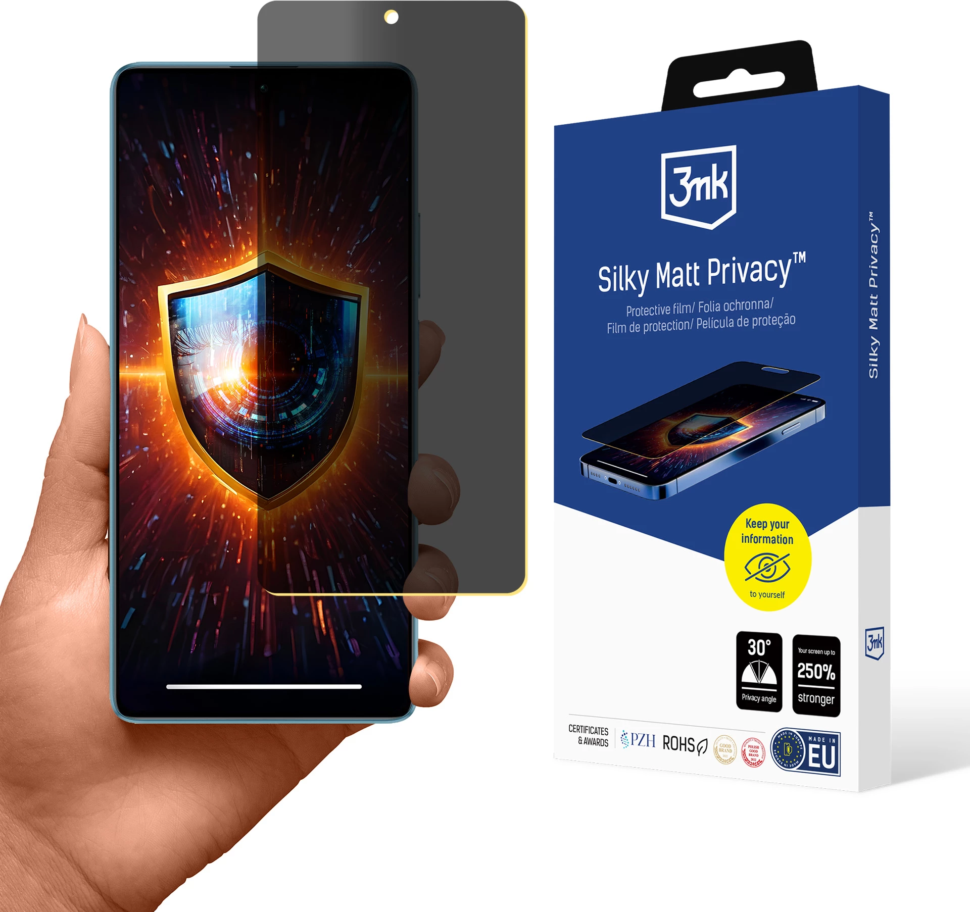 Film mbrojtës privatësie mat 3mk Silky Matt Privacy për Xiaomi Redmi Note 13 5G