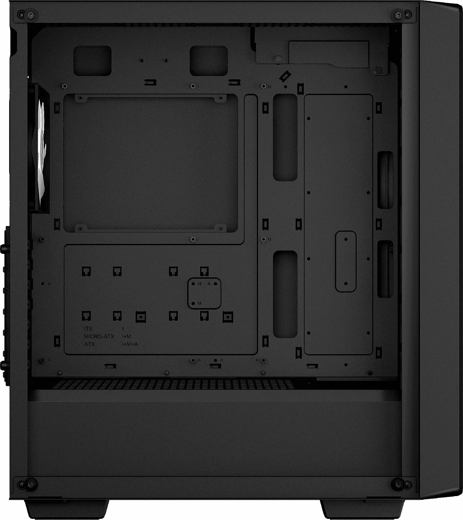 Kasë Deepcool CC560 Mesh v2 (R-CC560-BKAMA4-G-2) Midi Tower ATX, 2x USB 3.0, e zezë