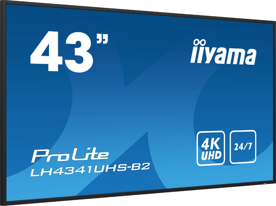 Ekran profesional Digital Signage IIYAMA ProLite LH4341UHS-B2 43\", 4K UHD, 24/7, i zi