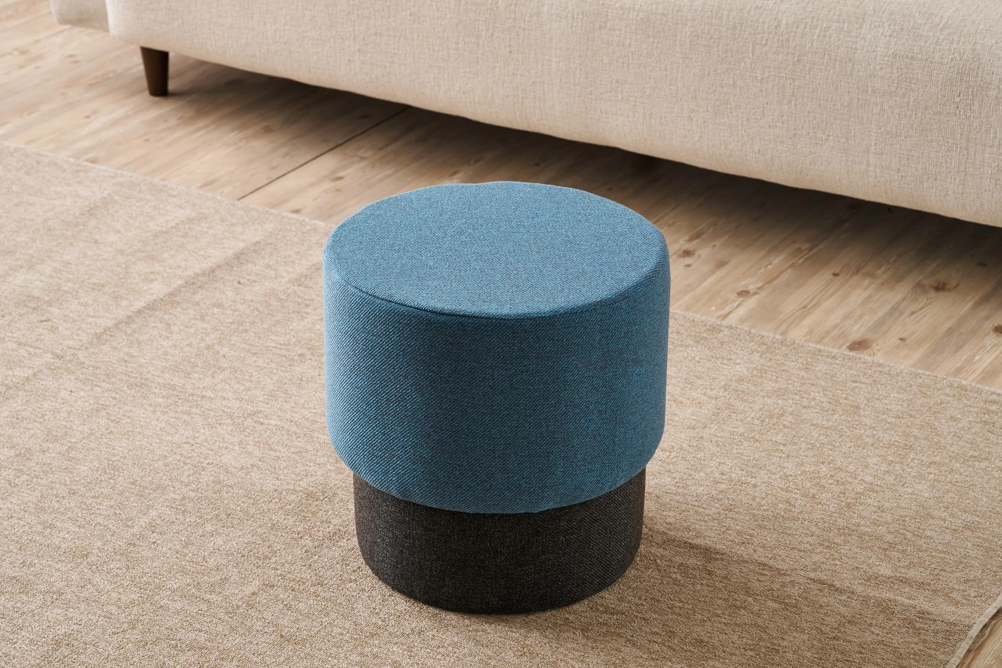Puf Patara, ngjyrë kaltër, Atelier del Sofa