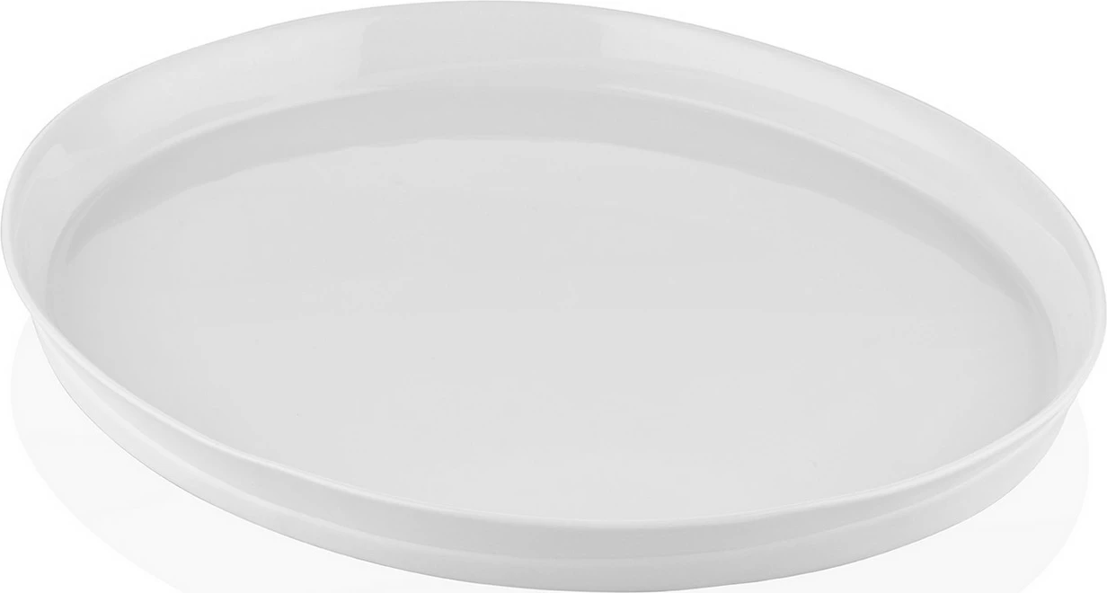 Pjatë shërbimi porcelani, e bardhë, Hermia, CTT0008, 23x27x2cm