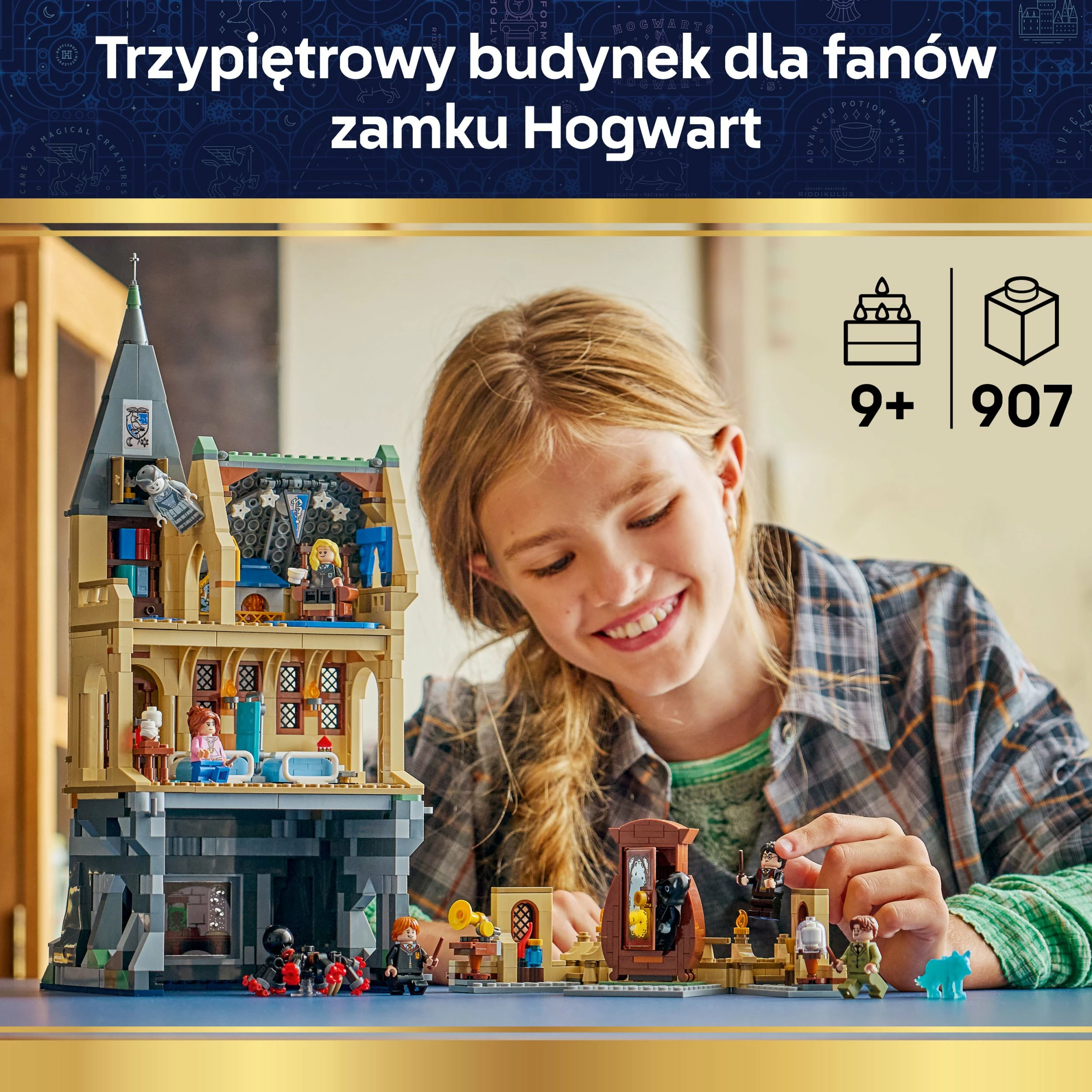 Set ndërtimi LEGO Harry Potter Hogwarts Castle: Hospital Wing 76463, 907 elemente