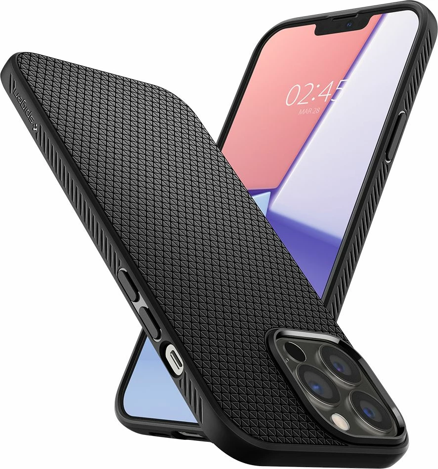 Mbështjellës Spigen Liquid Air për iPhone 13 Pro Max, Matte Black