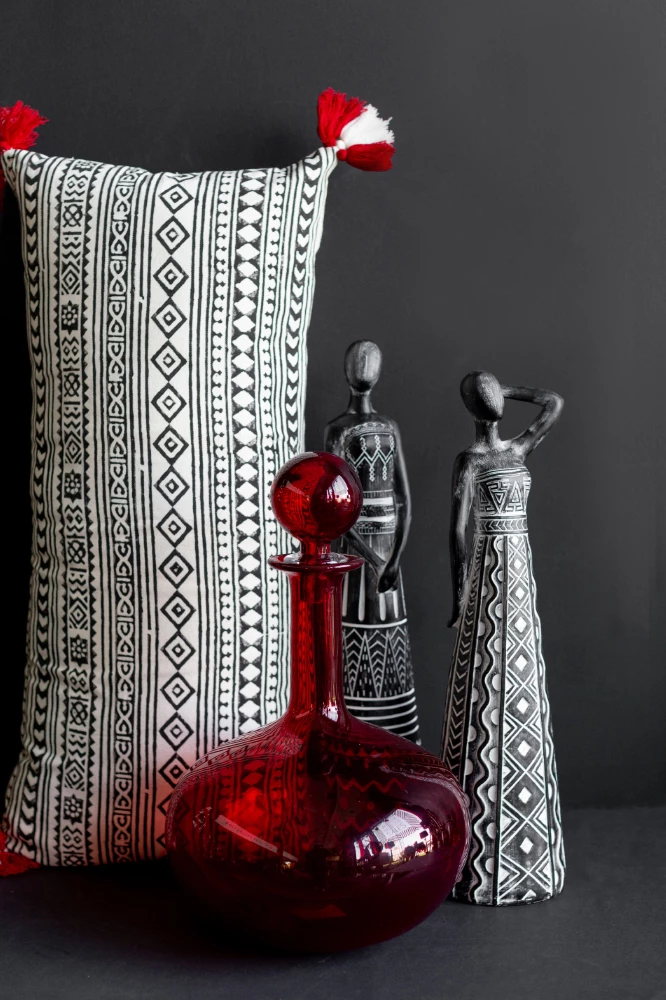 Shishe qelqi me kapak, ngjyrë portokalli, 27x27x33 cm