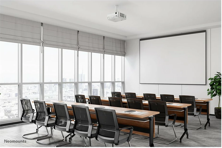 Mbajtës tavani për projektor Neomounts BEAMER-C80WHITE, i bardhë, rregullim lartësie 13-20 cm